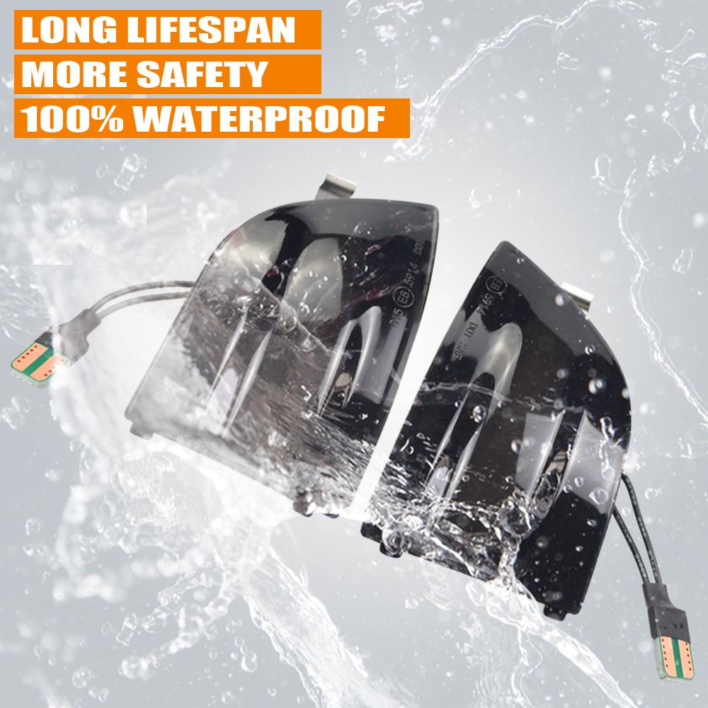 Lumină intermitentă dinamică cu LED pentru semnalizare intermitentă pentru apă curgătoare pentru Ford Focus 2 MK2 2004-2008 C-MAX