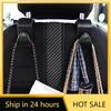Car Sticker 2025 Hot 2Pcs Car Seat Back Hooks Portable Hanging Bag Rack Accessories For Skoda Octavia Rapid Kodiaq Karoq Fabia K