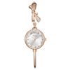 Kimio K6435 Line Stone Chain Bracelet Ladies Wristwatch Gold White