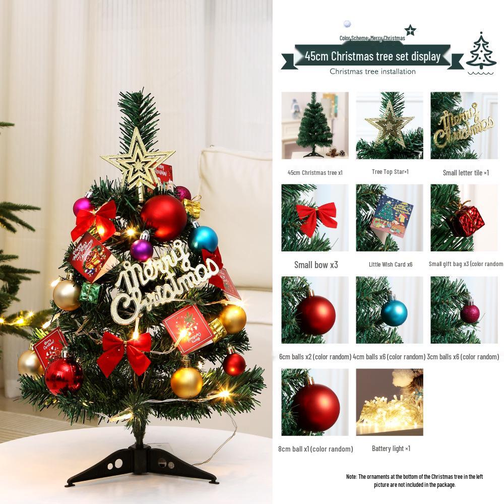 DIY Blue & White PVC Flocked Christmas Tree Set with Ornaments