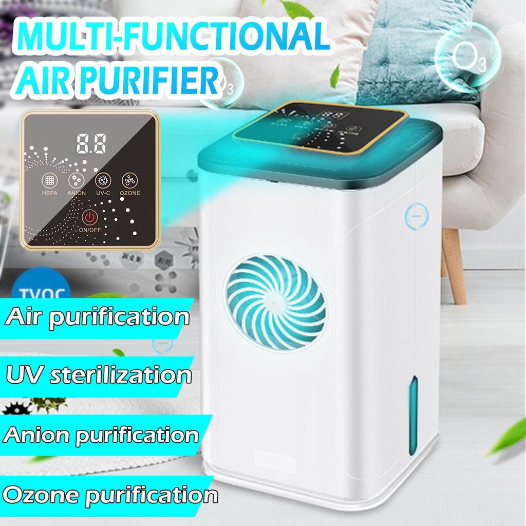 UV Air Purifier Mult-functional Ultraviolet Air Cleaner Anion Ozone Purifer UV Negative Ion Sterilization Aromatherapy