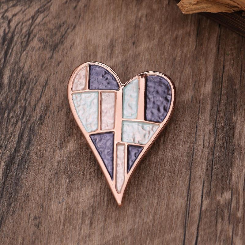 Heiß verkaufende emailierte geometrische Blume magnetische Brosche, modische kreative Blumenbrosche für Damen
