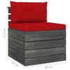 VidaXL Salon Palette de Jardin 2 pcs avec Coussins Meubles de Terrasse Meubles d'Extérieur Mobilier de Jardin Mobilier de 3061665