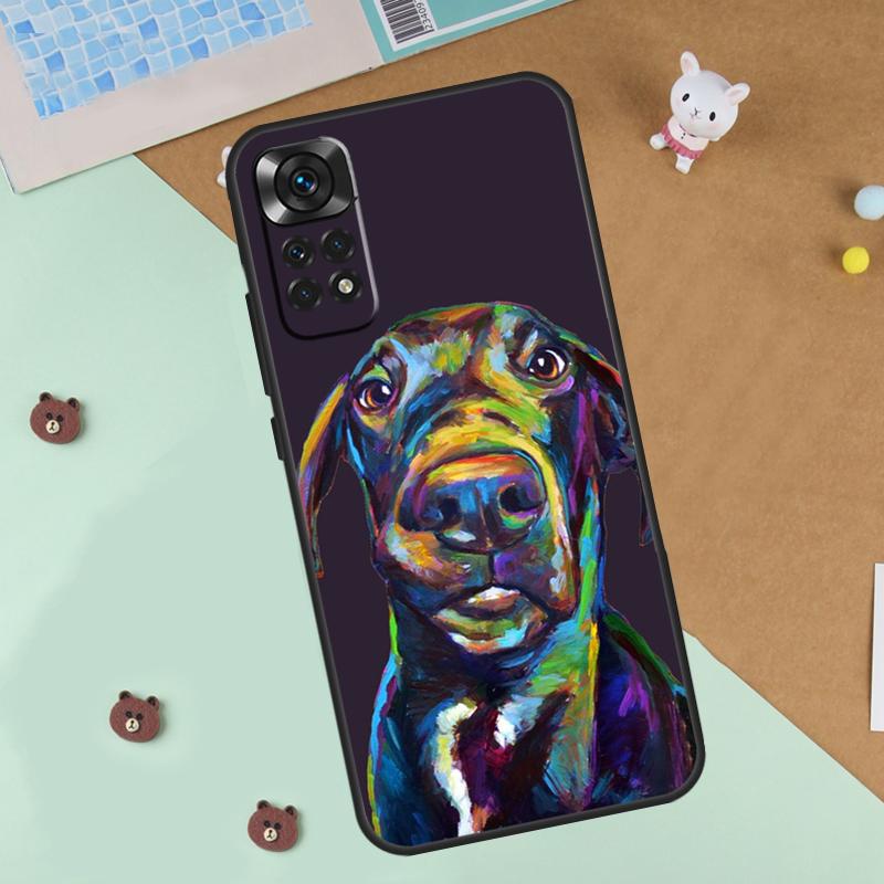 Great Dane Dog Watercolor Case For Xiaomi Redmi Note 14 13 12 9 10 11 Pro 10S 11S 12S Cover For Redmi 13C 10C 12C 14C