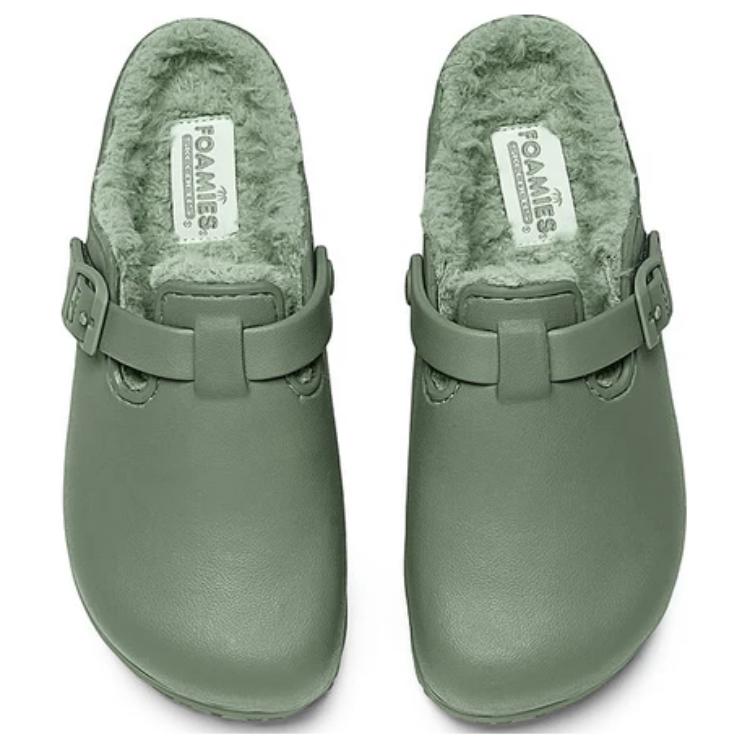 Skechers Foamies Comfortable Closed-Toe Slippers Women slippers Mint-Green 111313-SAGE