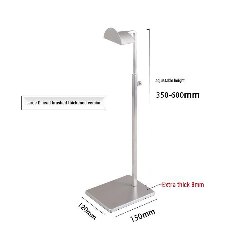 Adjustable Stainless Steel Handbag Display Stand with Gas Spring