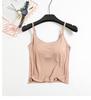 Modal Padded Crop Tank with Bra Cup & High Waist Shorts - Women's Summer Lingerie Set