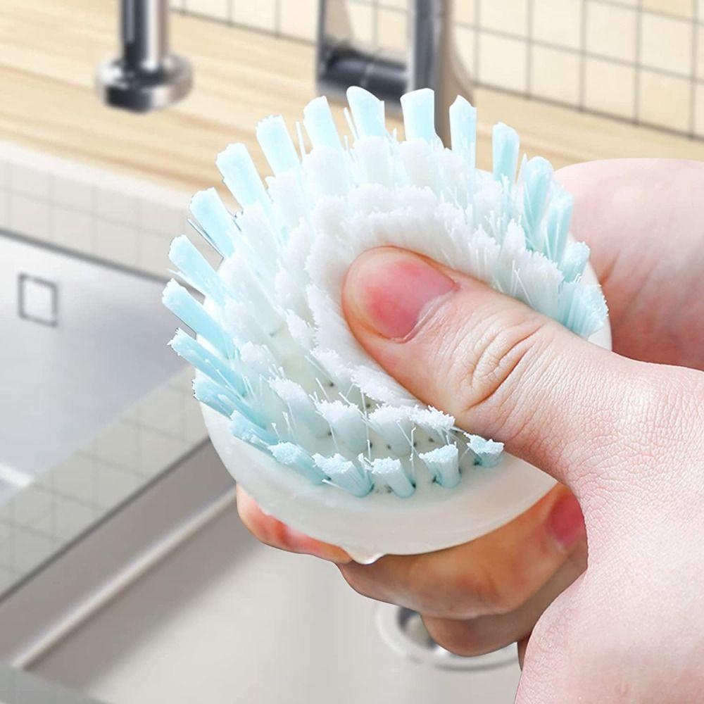 Dishwashing Plastic Handle Multifunctional Cleaning Tool Pot Brush Dish Scrubber Pan Cleaner