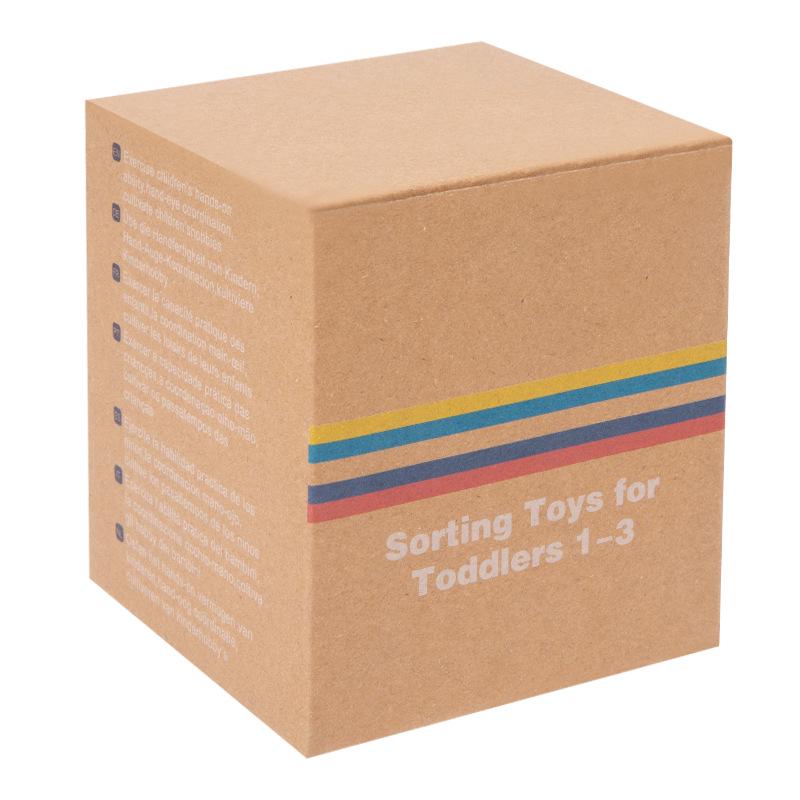 3-in-1 Wooden Shape & Color Sorting Box for Early Childhood Learning