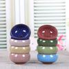 Korean Ice Crack Ceramic Succulent Planter with Drainage Hole