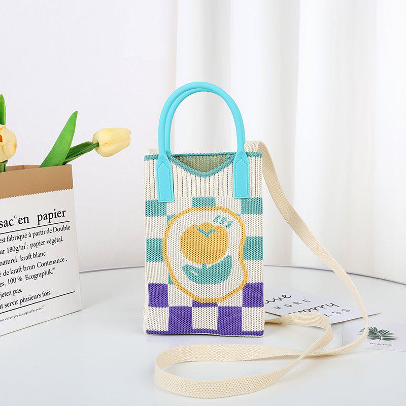 Korean Style Cute Heart Knitted Mini Crossbody & Shoulder Bag for Women