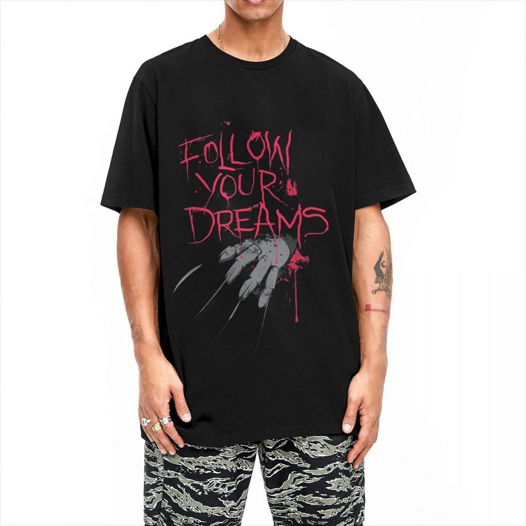 Elm Street Nightmare T-Shirt F-Freddy K-Kruger T Shirts Short-Sleeve Streetwear Tops Summer Pure Cotton O-Neck Oversize Tees