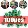 Зелений Кондиціонер 100/50шт 1/4'' Заправний Шланг 1/4'' Прокладка Клапана Комплект Ущільнень для Ремонту Маніфольда Заміна Автоаксесуарів Новий