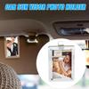 Acrylic Car Sun Visor Photo Holder Horizontally Vertically Picture Holder Clip  Car Interior