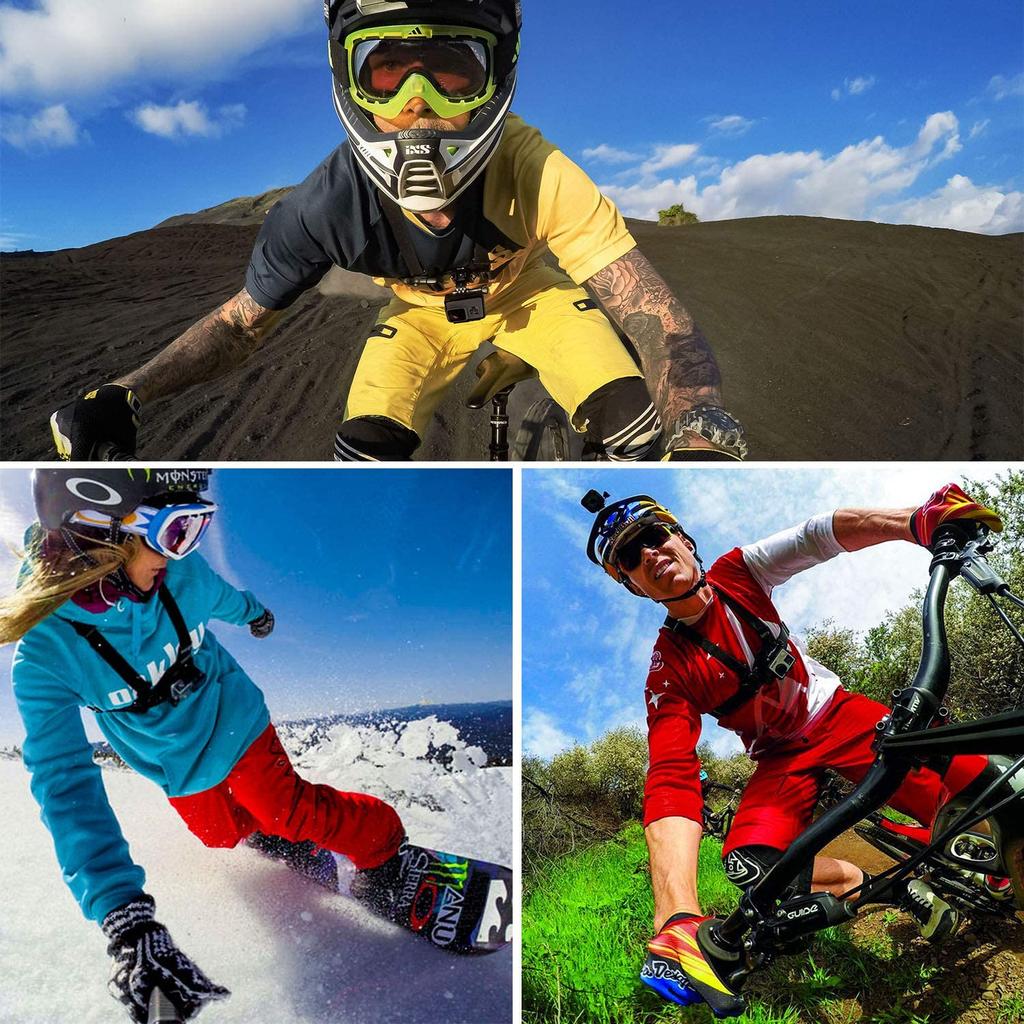 Kopfband-Halterung Verstellbarer Gürtel für GoPro Hero 13 12 11 10 9 8 7 Insta360 DJI Osmo Action 5 4 3 2 Kamera-Zubehör