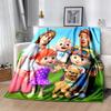 Cocomelon Flannel Blanket Soft Warm All-Season Throw, Design for Camping, Car Travel, Hiking Sofa, Bed, Office Perfect Gift for Parties