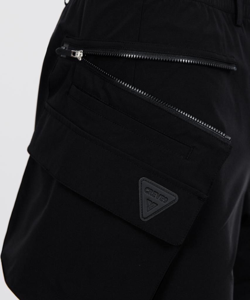 CREVE9 Multi-Pocket Point Anorak Shorts Bk
