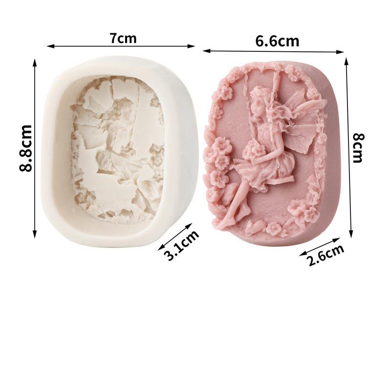 Candle Mold Non-stick Plaster Mold Baking Mold Flexible For Home Decoration DIY Projects Gift Making