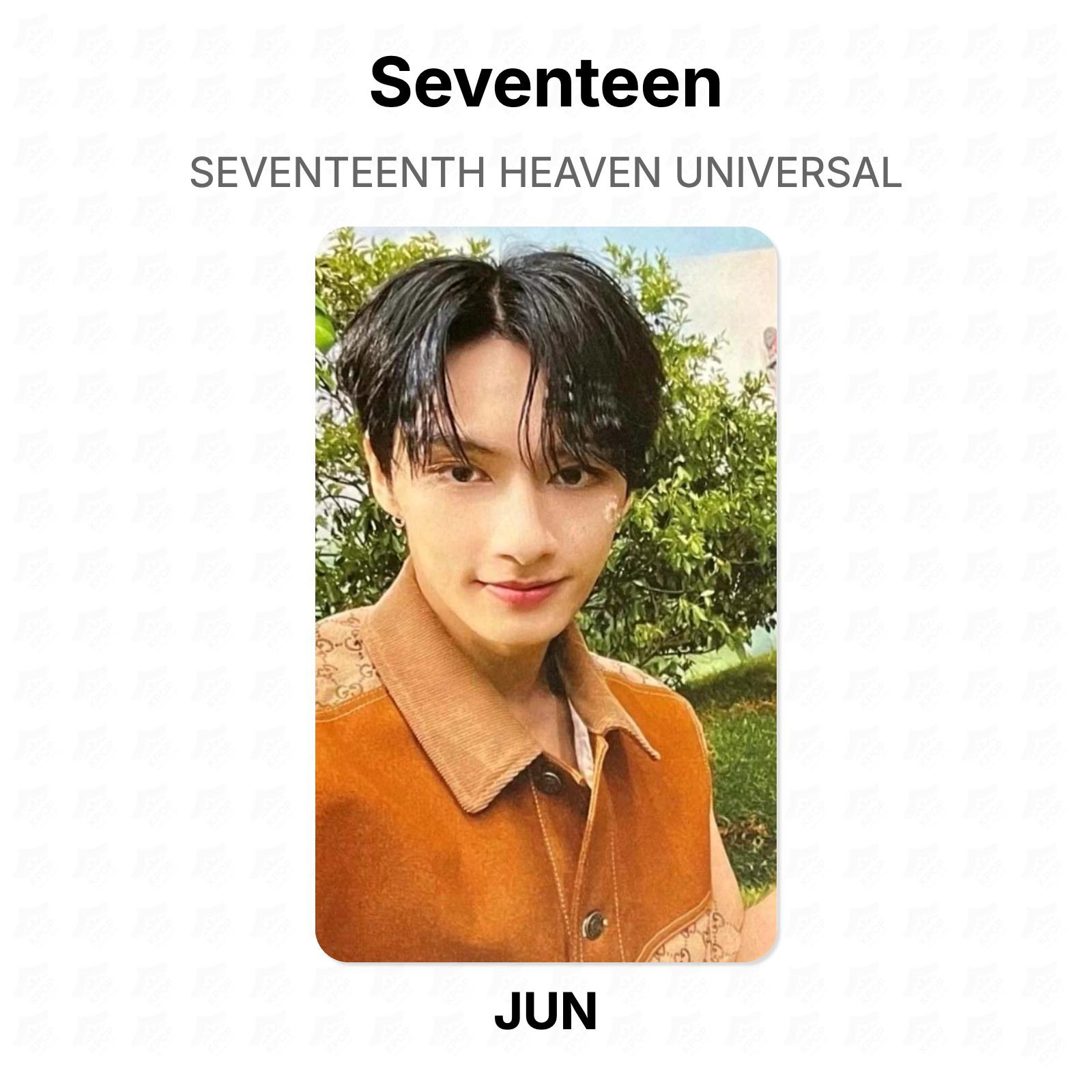 Seventeen SEVENTEENTH HEAVEN UNIVERSAL Official Photocard JUN