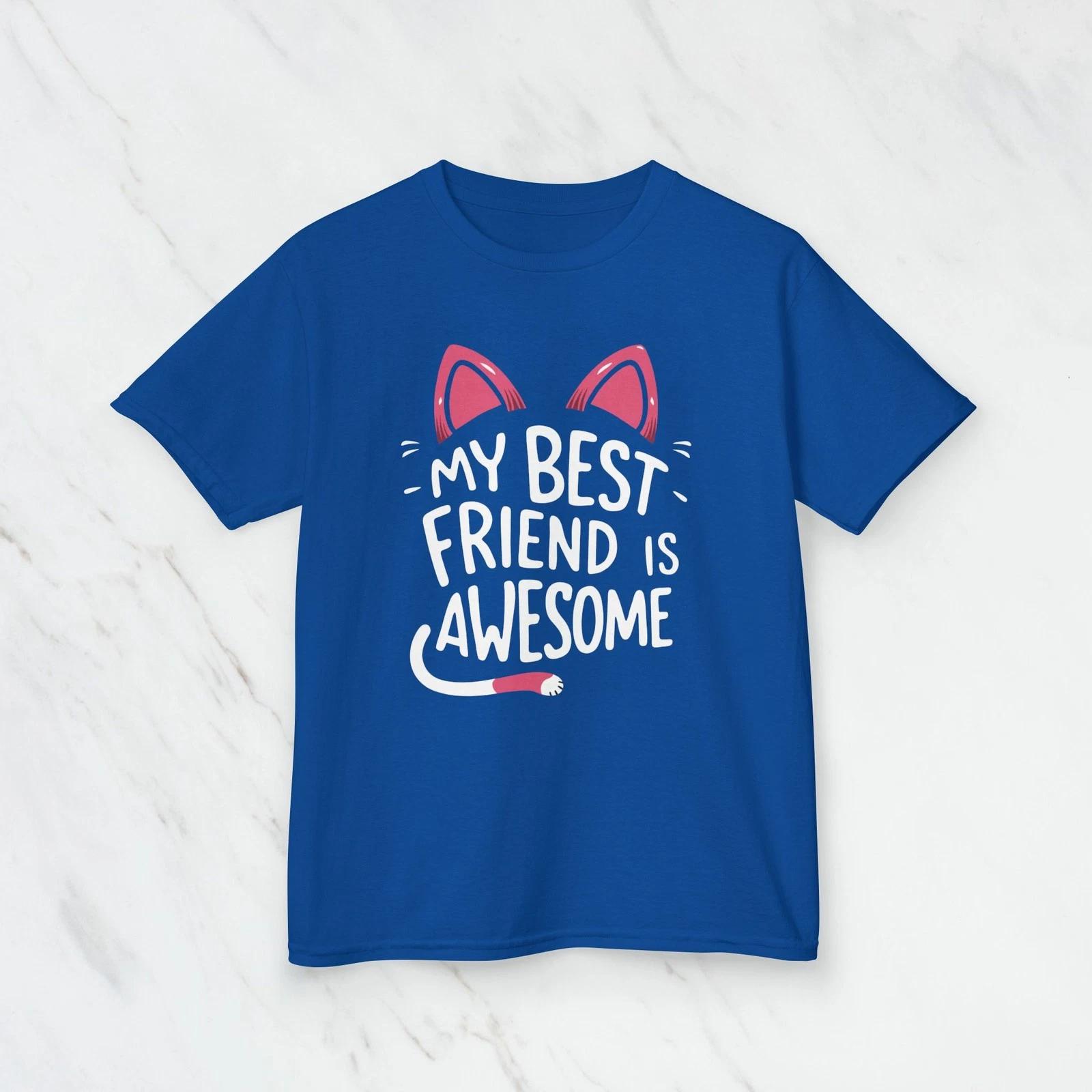 

My Best Friend is Awesome – 100% Cotton Tee for Kids with a Cool Message 4XL