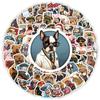 100Pcs/Set Pug Mini Pets Dogs Stickers DIY Fashion Decals Stickers