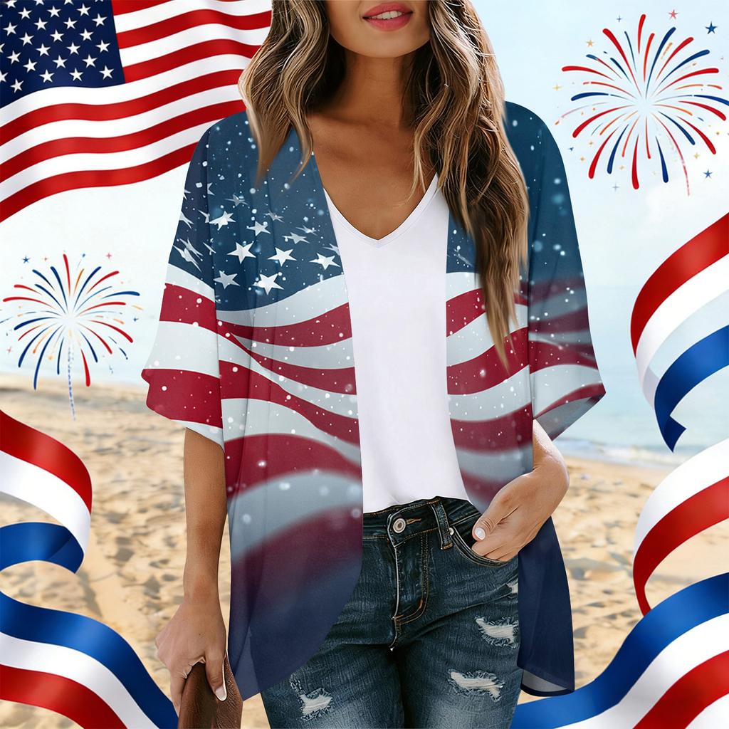 Womens Spring Tops Summer Shirts for Women Womens Summer Shirts Womens Summer Tops Dressy Casual Lightweight Loose Fit Kimono Cardigan