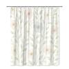 Soft Pastel Flower Shower Curtain Delicate Blooms Green Leaves Minimalist Nature Design Elegant Bathroom Decor Waterproof