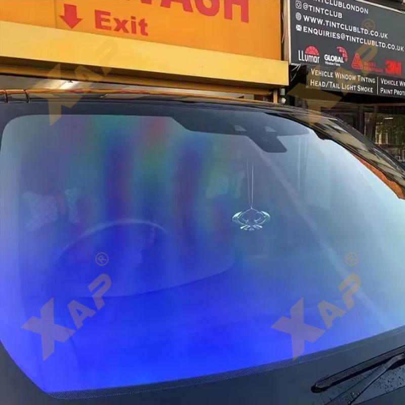 Barevná tepelně izolační, proti poškrábání a výbuchu odolná autofólie na okna pro čelní sklo