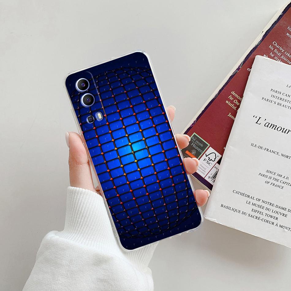 For Vivo Y72 5G Case V2041 Silicone Soft Transparent TPU Phone Cover For Vivo Y52 vivoY72 Y 72 52 5G Case Funda Protective Coque