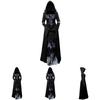 Halloween Hexenkleid Mit Kapuze Cosplay Kostüm Für Damen Aus Polyesterstoff Für Bühnenauftritte
