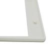 [New Regulation Compliant] White, Matte White License Plate Frames for DIY Customization, Sticker and Emblem Application (Set of 2)