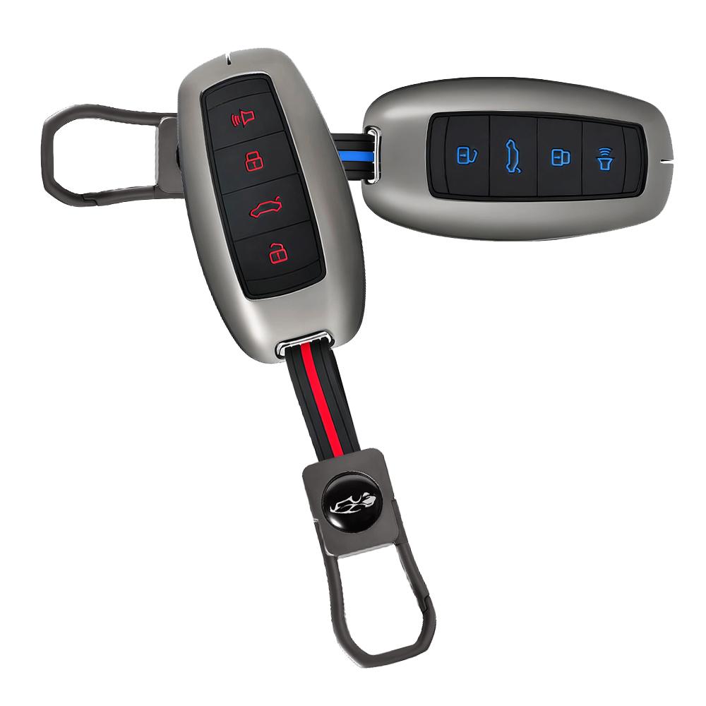 Zinc Alloy Silicone Key Case For Haval F7X H6 For Haval Jolion Joico Jollein F7 H6 Jolyon F7H Dargo Car Key Cover Keychain
