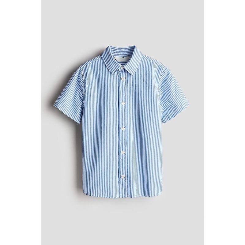 

HM 2025 Лето Новая Детская Одежда Рубашка с Коротким Рукавом из Хлопка для Мальчиков 1273445