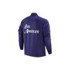 Nike Los Angeles Lakers Casual Sports Raglan Sleeve Zip Jacket Men Jackets Purple DR2201