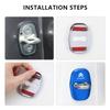 4PCS Car Door Lock Cover Stainless Steel Protection Accessories For Citroen C1 DS3 C2 C3 Vts C4 Saxo C4L C5 C6 C8 Xsara C3-XR