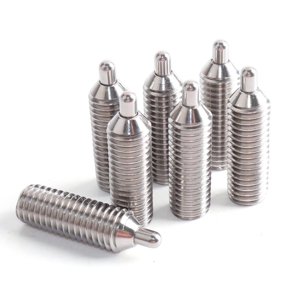 M4 M5 M6 M8 M10 M12 Spring Plungers with Round-ended Pin and 304 Stainless Hex Socket Screw Spring Pin