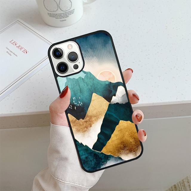 Star Lake Mountain Phone Case For iPhone 17 Air 14 15 16 13 12 Cover For Apple 14 15 16 Pro Max Plus Coque