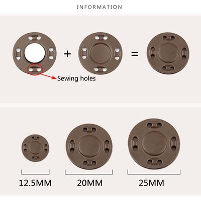 Vogue Magnet Buttons Invisible 1 Pair Clothing Decoration Sewing Accessories Buttons Cardigan Jacket Concealed Buckle Handwork Accessories