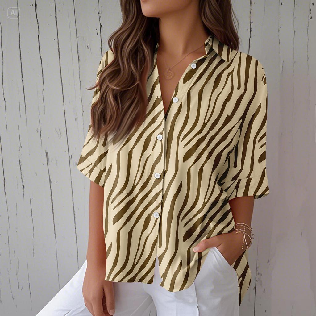 Womens Button Down Shirts Linen Button Down Shirts Half Sleeve Shirts For Women Half Sleeve Tops For Women