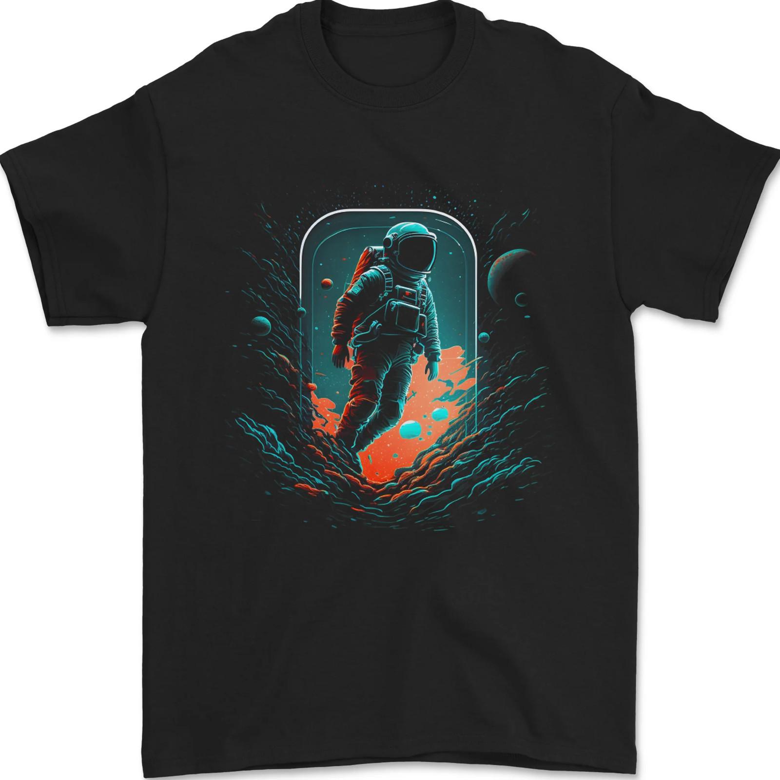 Space Traveller Astronaut Outer Planets Mens T-Shirt 100% Cotton XXXL