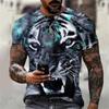 Animal Tiger T-shirt 3D Printed T Shirts Men Fashion Casual Streetwear T-shirt Short-sleeved Loose Oversized Top Tee Clothing
