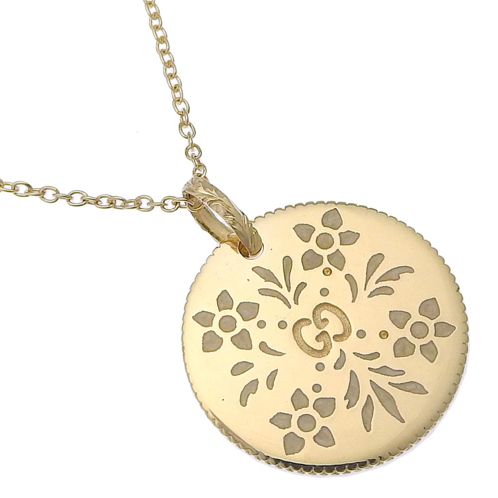 

GUCCI Icon Bloom Necklace K18 yellow gold flour 7.4g Women Used