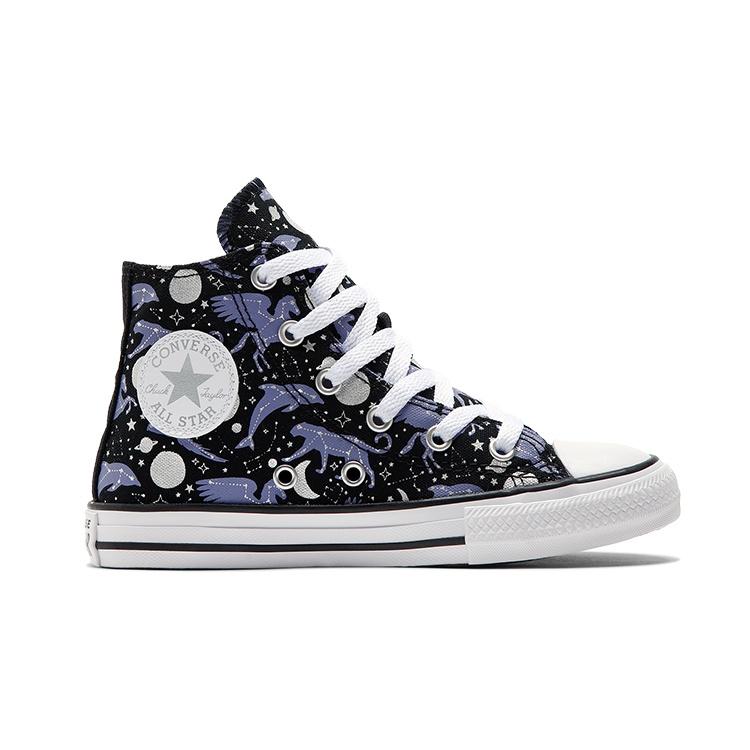 Converse Chuck Taylor All Star 'Black Light Purple' Kids' 672370C