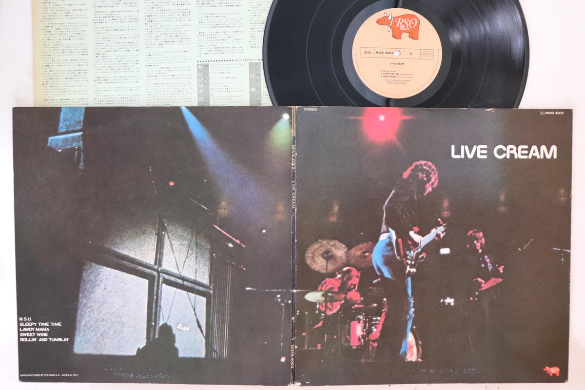 

LP Пластинка CREAM - Live Cream MWX4003 RSO 1980 Япония Рок