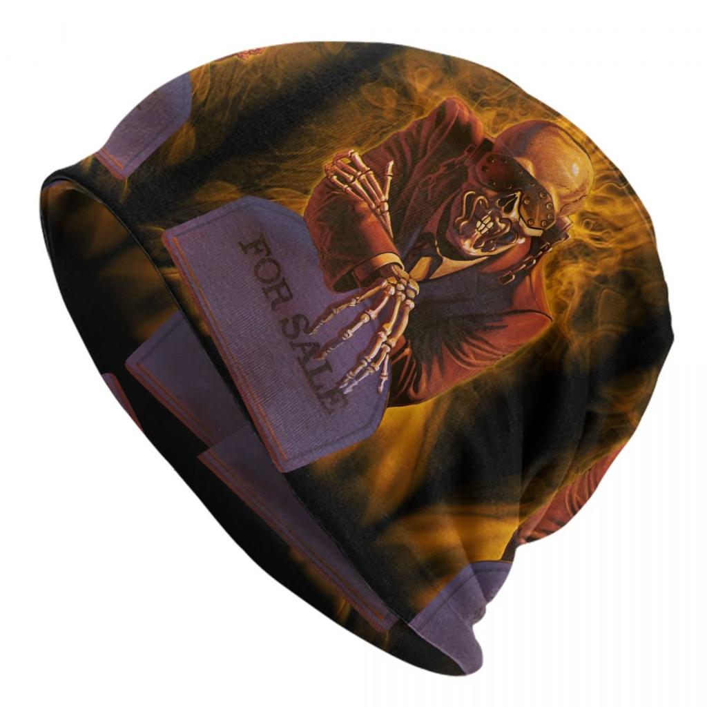 Custom Heavy Metal Brand M-Megadethes Skullies Beanies Caps Cool Winter Warm Knitting Hats Adult Unisex Punk Bonnet Hats
