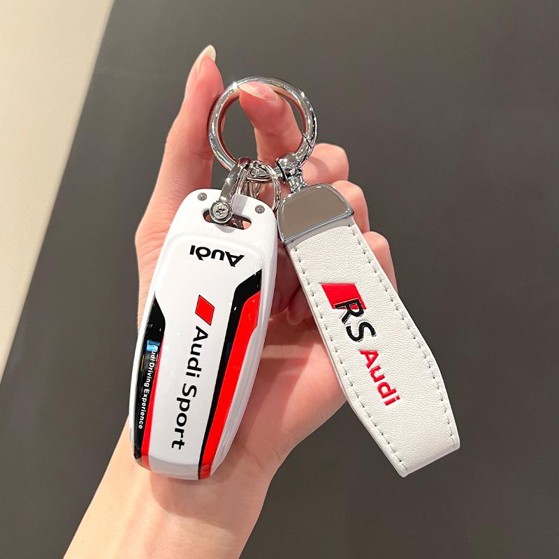 2026 Hot Soft ASB Car Smart Key Case Cover For qwer114 A6 A7 A8 E-tron Q5 Q8 C8 D5 Auto Styling Protection Shell Holder Accessories