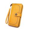 Elegant Vintage Zipper Flower PU Leather Korean Handbag Purse Wallets Women Coin Purse Card Holder
