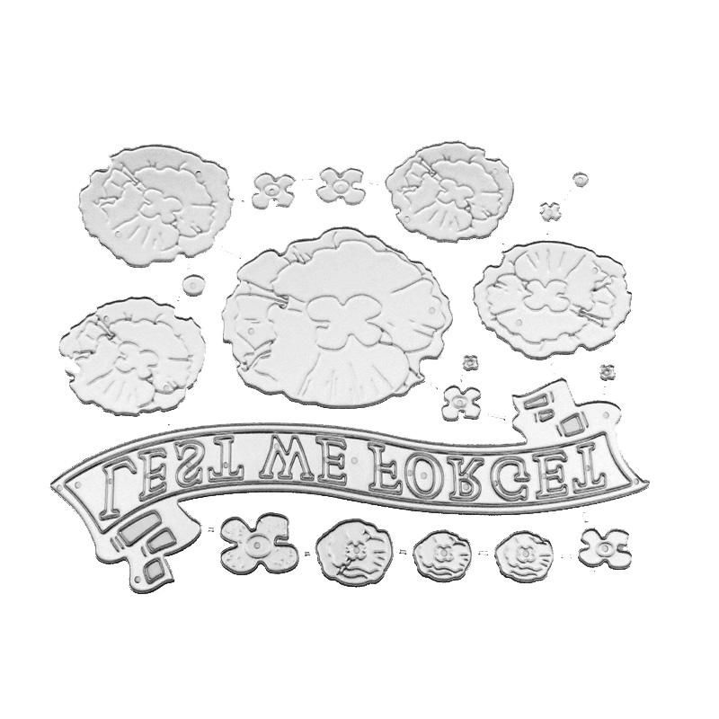 

Цветочная лента, английская буквенная конструкция, стиль, трафарет для резки металла для DIY, скрапбукинг, альбом, фототиснение, бумажная карта, ремесленный декор серебряный