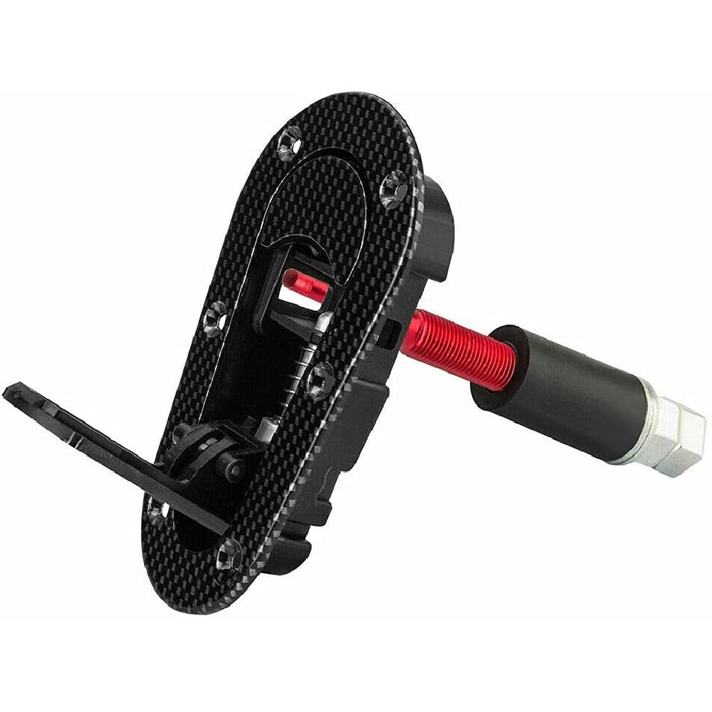 Carbon Fiber Look  Racing Car Flush Mount Hood Latch Steel Pin Locking