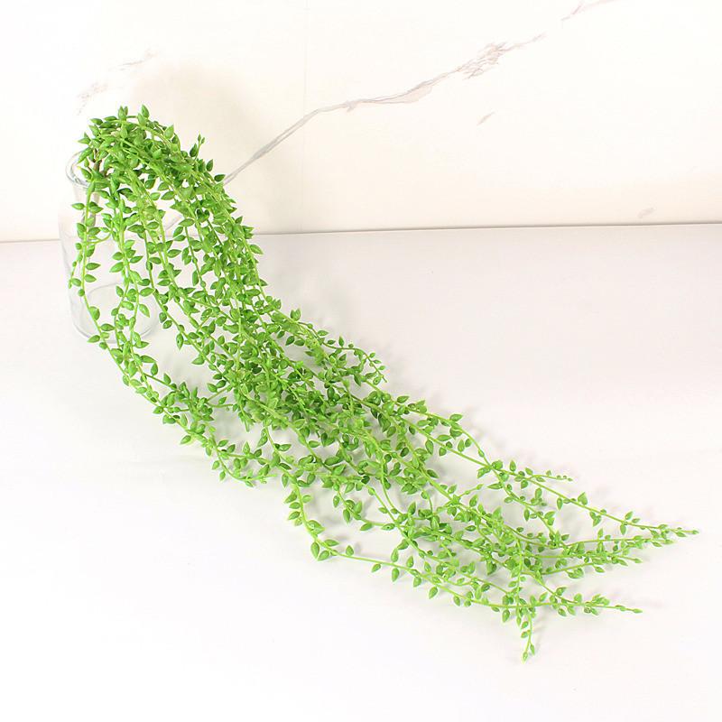 Wall Rowleyanus Senecio Hanging Basket Decoration Plastic Flower Vine